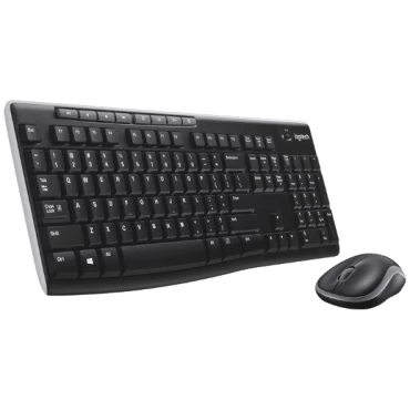 סט מקלדת ועכבר אל חוטי Logitech Wireless Desktop MK270