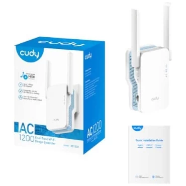 ⁦מגדיל טווח Cudy AC1200 Mesh WiFi Extender⁩ – תמונה ⁦2⁩