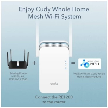 ⁦מגדיל טווח Cudy AC1200 Mesh WiFi Extender⁩ – תמונה ⁦4⁩
