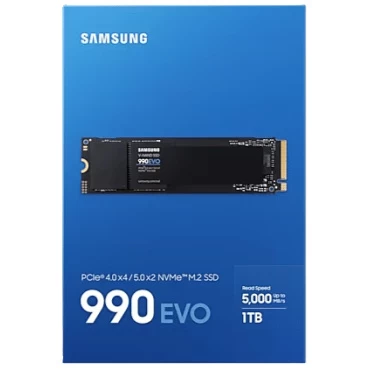 דיסק פנימי Samsung 990 EVO 1TB PCIE4.0X4/5.0X2 NVME gen 4/5