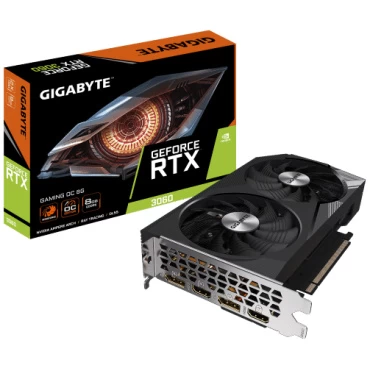 כרטיס מסך Gigabyte RTX 3060 Gaming OC 8GB GDDR6 128Bit Dual Fan