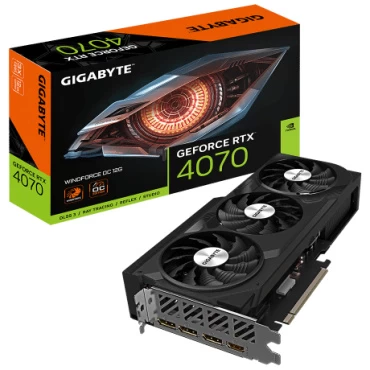 כרטיס מסך Gigabyte RTX 4070 WindForce OC 12GB