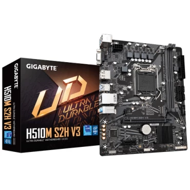 לוח אם אינטל דור 10/11 Gigabyte H510M S2H V3 LGA1200 VGA DVI HDMI