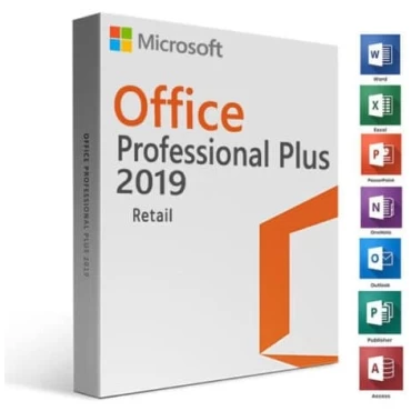 תוכנות אופיס Microsoft Office 2019 Pro Plus Retail משלוח דיגיטלי ניתן להעברה לשימוש ביתי