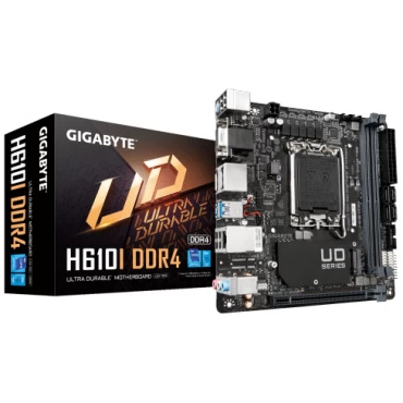 לוח אם אינטל דור 12-14 Gigabyte H610i DDR4 Mini-ITX LGA1700 VGA HDMI 2XDP מתאים ל-DDR4!!