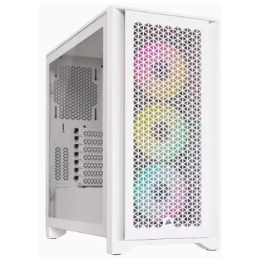 מארז CORSAIR iCUE 4000D RGB AIRFLOW Mid Tower White