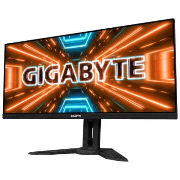 ⁦מסך מחשב 34  Gigabyte M34WQ 144HZ UWQHD 1MS HDR400 IPS KVM 21:9 SPK BLACK עם אפשרות חיבור Type-C⁩ – תמונה ⁦5⁩