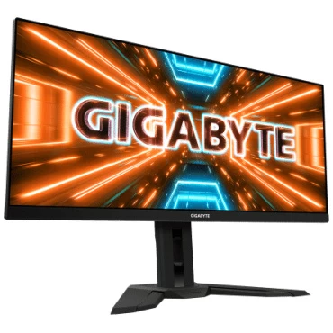 ⁦מסך מחשב 34  Gigabyte M34WQ 144HZ UWQHD 1MS HDR400 IPS KVM 21:9 SPK BLACK עם אפשרות חיבור Type-C⁩ – תמונה ⁦4⁩