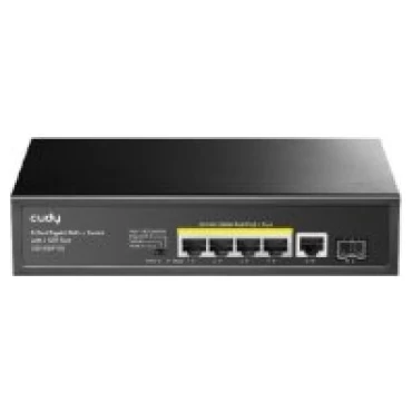 ⁦מתג לא מנוהל CUDY GS1005PTS1 5PORT 1GB POE 1XSFP total 120W⁩ – תמונה ⁦2⁩