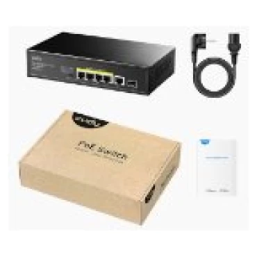 ⁦מתג לא מנוהל CUDY GS1005PTS1 5PORT 1GB POE 1XSFP total 120W⁩ – תמונה ⁦3⁩