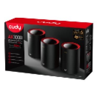 ⁦מגדיל טווח Cudy AX3000 Dual Band Wi-Fi 6 Mesh System M3000 3Pack⁩ – תמונה ⁦4⁩