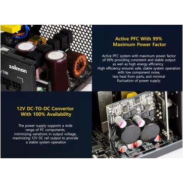 ⁦ZALMAN 850W ZM850-TMX2 PCIe 5.0 80 PLUS GOLD POWER SUPPLY⁩ – תמונה ⁦7⁩