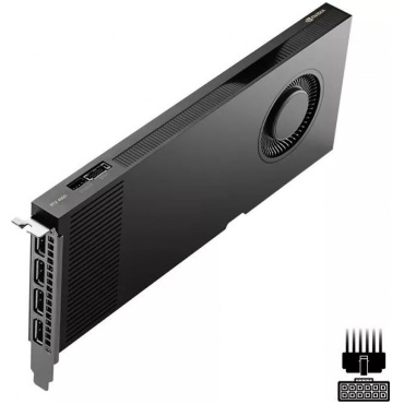 ⁦PNY Quadro Ampere RTX A4000 ADA 20GB 4XDP⁩ – תמונה ⁦5⁩