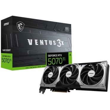 ⁦MSI GeForce RTX  5070 Ti 16G VENTUS 3X OC⁩ – תמונה ⁦8⁩
