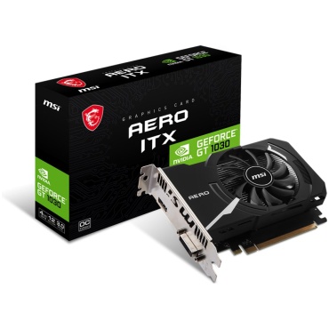⁦MSI NVIDIA GT1030 AERO ITX 4GD4 4GB OC HDMI / DVI⁩ – תמונה ⁦6⁩