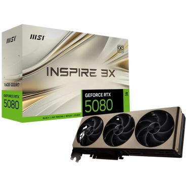 ⁦MSI GeForce RTX 5080 16GB INSPIRE 3X OC⁩ – תמונה ⁦8⁩
