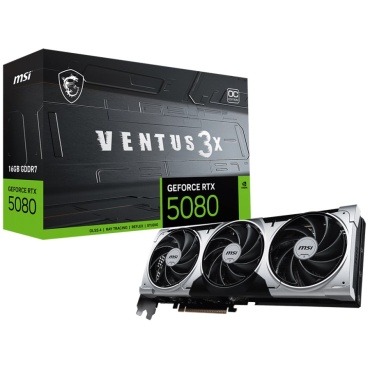 ⁦MSI GeForce RTX 5080 16G VENTUS 3X OC PLUS⁩ – תמונה ⁦8⁩