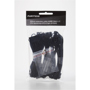 ⁦PHANTEKS EXTENSION CABLE PS COMBO PACK BLACK⁩ – תמונה ⁦3⁩