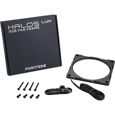 ⁦PHANTEKS HALOS LUX 120mm FRAME RGB ALUMINUM⁩ – תמונה ⁦2⁩