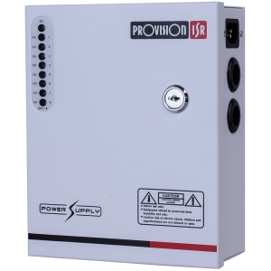 5A 12V ספק כח מרכזי ממותג ומזווד ל 8 מצלמות