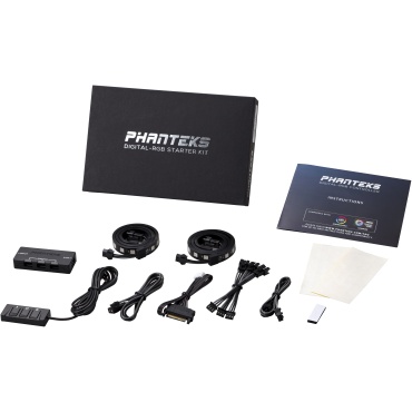⁦PHANTEKS DIGITAL RGB LED STARTER KIT +CONTROLLER⁩ – תמונה ⁦2⁩