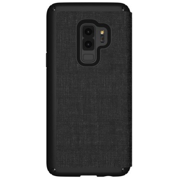 ⁦Samsung Galaxy S9+ Presidio Folio Leather Speck Black⁩ – תמונה ⁦3⁩
