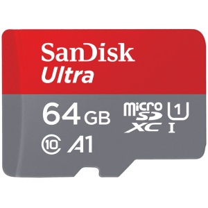 64GB MicroSD Class 10 120MB/s Sandisk