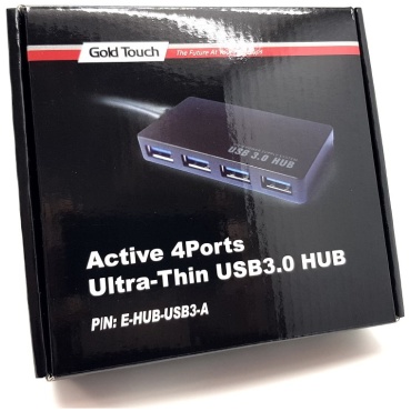 ⁦HUB USB3.0 4PORT + POWER SUPPLY Gold Touch⁩ – תמונה ⁦3⁩