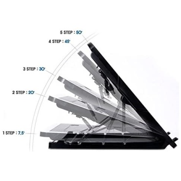 ⁦ZALMAN Ergonomic Stand For Notebook With Fan & USB⁩ – תמונה ⁦3⁩