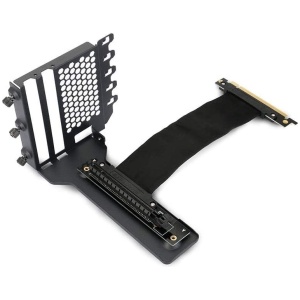 PHANTEKS Vertical GPU Bracket, 220 mm Flatline PCI-E x16 Riser Cable kit