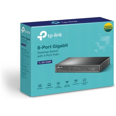⁦SWITCH 8-PORT GIGA WITH 4PORT POE 64W TP-LINK⁩ – תמונה ⁦3⁩