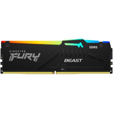 ⁦16GB DDR5 5600Mhz RGB Fury Beast Black⁩ – תמונה ⁦2⁩