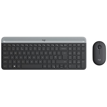 ⁦Logitech MK470 Slim KEYBOARD AND MOUSE COMBO Gray⁩ – תמונה ⁦2⁩