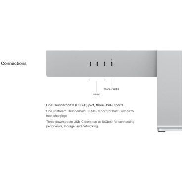 ⁦APPLE 27"  5K/60Hz/3xUSB-C/Thunderbolt 3⁩ – תמונה ⁦4⁩