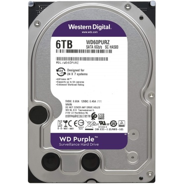 6TB 256MB SATA III 6TB 62PURZ PURPLE WD