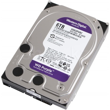 ⁦6TB 256MB SATA III 6TB 62PURZ PURPLE WD⁩ – תמונה ⁦5⁩