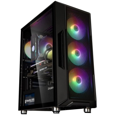 ⁦CASE ZALMAN MID TOWER I3 NEO TEMPERED GLASS Black⁩ – תמונה ⁦4⁩