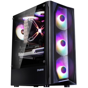 ⁦CASE ZALMAN MID TOWER N4 REV.1 RGB TEMPERED GLASS⁩ – תמונה ⁦4⁩