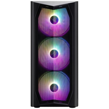 ⁦CASE ZALMAN MID TOWER N4 REV.1 RGB TEMPERED GLASS⁩ – תמונה ⁦5⁩
