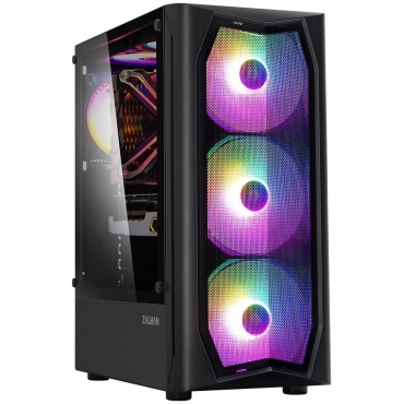 ⁦CASE ZALMAN MID TOWER N4 REV.1 RGB TEMPERED GLASS⁩ – תמונה ⁦2⁩
