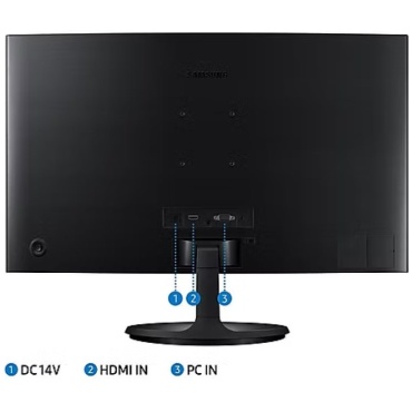⁦SAMSUNG 27" Essential Curved Monitor S3 S36C/100Hz/D-Sub/HDMI⁩ – תמונה ⁦3⁩
