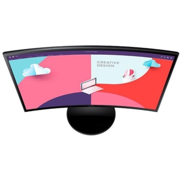 ⁦SAMSUNG 27" Essential Curved Monitor S3 S36C/100Hz/D-Sub/HDMI⁩ – תמונה ⁦4⁩