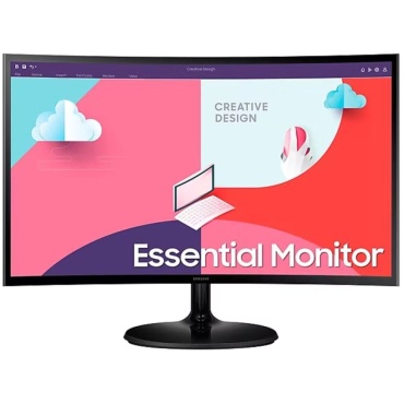 ⁦SAMSUNG 27" Essential Curved Monitor S3 S36C/100Hz/D-Sub/HDMI⁩ – תמונה ⁦2⁩