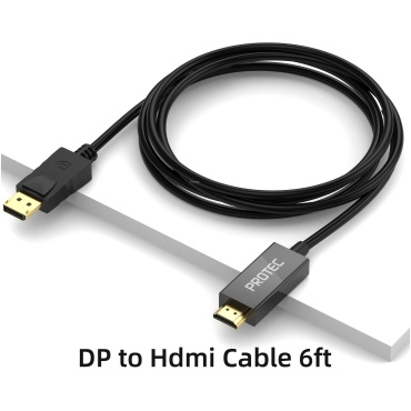 ⁦DISPLAY PORT TO HDMI CABLE 1.8M PROTEC⁩ – תמונה ⁦6⁩