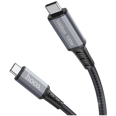 ⁦USB3.1 TYPE-C TO TYPE-C 100W 10Gb CABLE 1M⁩ – תמונה ⁦2⁩