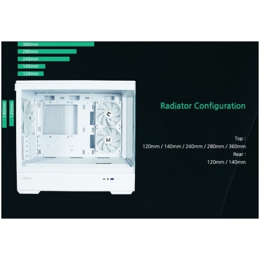 ⁦CASE ZALMAN P30 ARGB mATX CASE White⁩ – תמונה ⁦10⁩