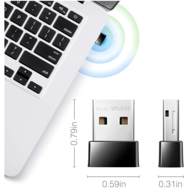 ⁦Wireless AC650 Dual Band Mini USB Nano Cudy⁩ – תמונה ⁦4⁩