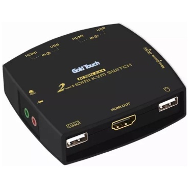 ⁦2 Ports HDMI 2.O KVM Wired Remote Switch With Cables 4k@60Hz⁩ – תמונה ⁦2⁩