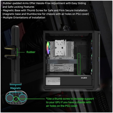 ⁦ZALMAN GRAPHICS CARD HOLDER⁩ – תמונה ⁦9⁩