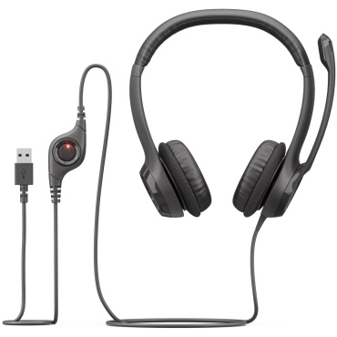 ⁦Logitech USB Headset H390 -graphite⁩ – תמונה ⁦4⁩